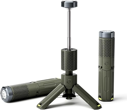 Luz de campamento, linterna telescópica de campamento con bolsa de almacenamiento, plegable, magnética, batería de 10500 mAh, luces portátiles disponible en Yaxa Costa Rica