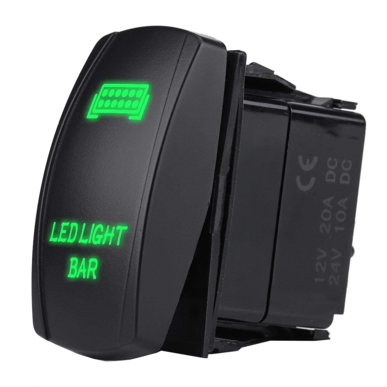 Interruttore A Leva 12 Volt LED Verde 3 Faston Protezione - MES - Foto 3