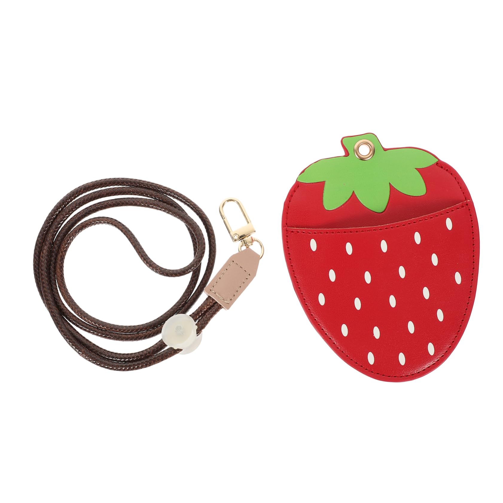 STOBOK 4stücke Strawberry Shape Id Card Holder Mit Lanyard Cartoon Ausweishalter Für Schüler Und Mitarbeiter Transparentes Design Langlebig Und Leicht Für Veranstaltungen Und