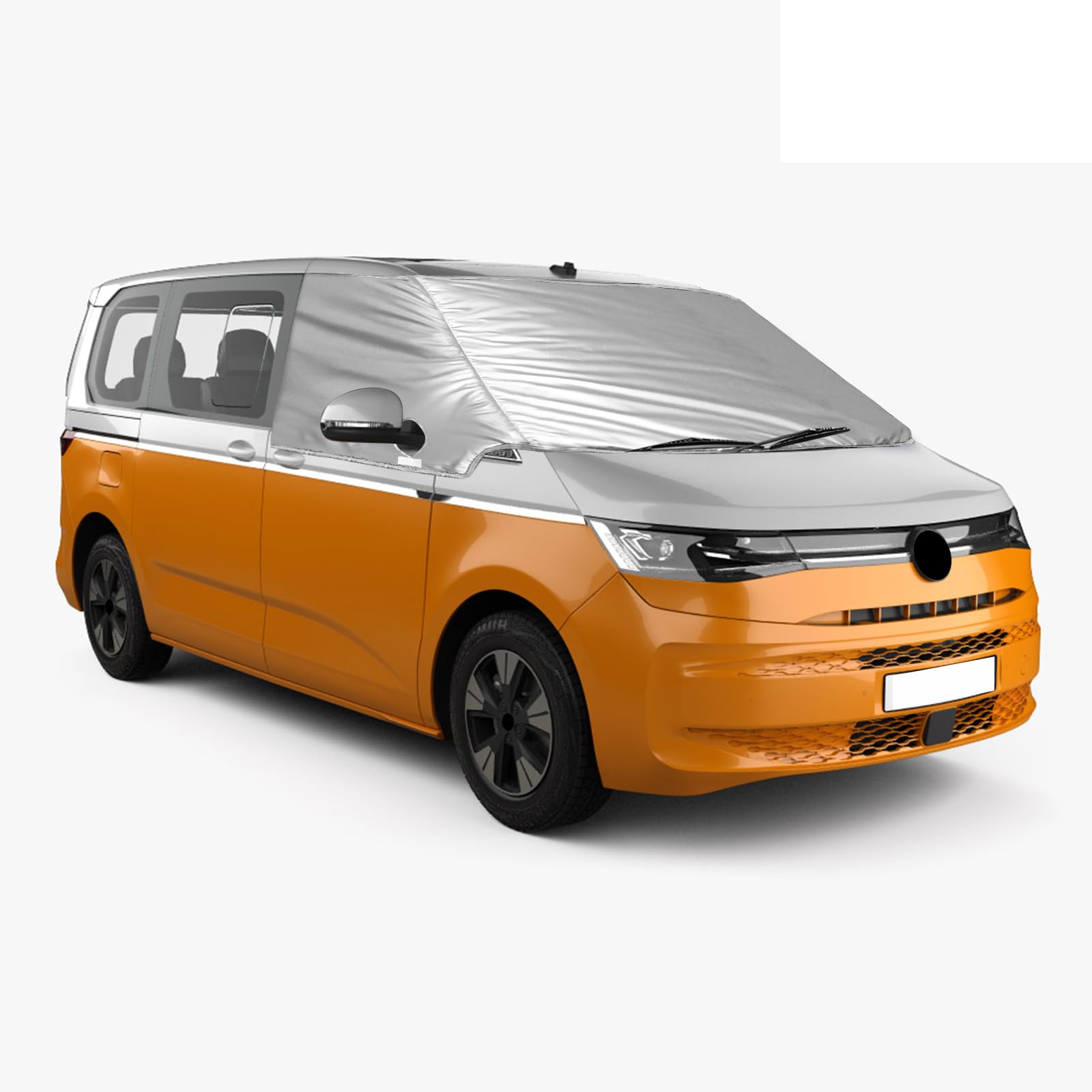 Copertura Parabrezza Auto Compatibile con VW T7, Parasole per Finestrino Anteriore, 100% Oscuramento, Blocca I Raggi UV, Resistente Alle Intemperie