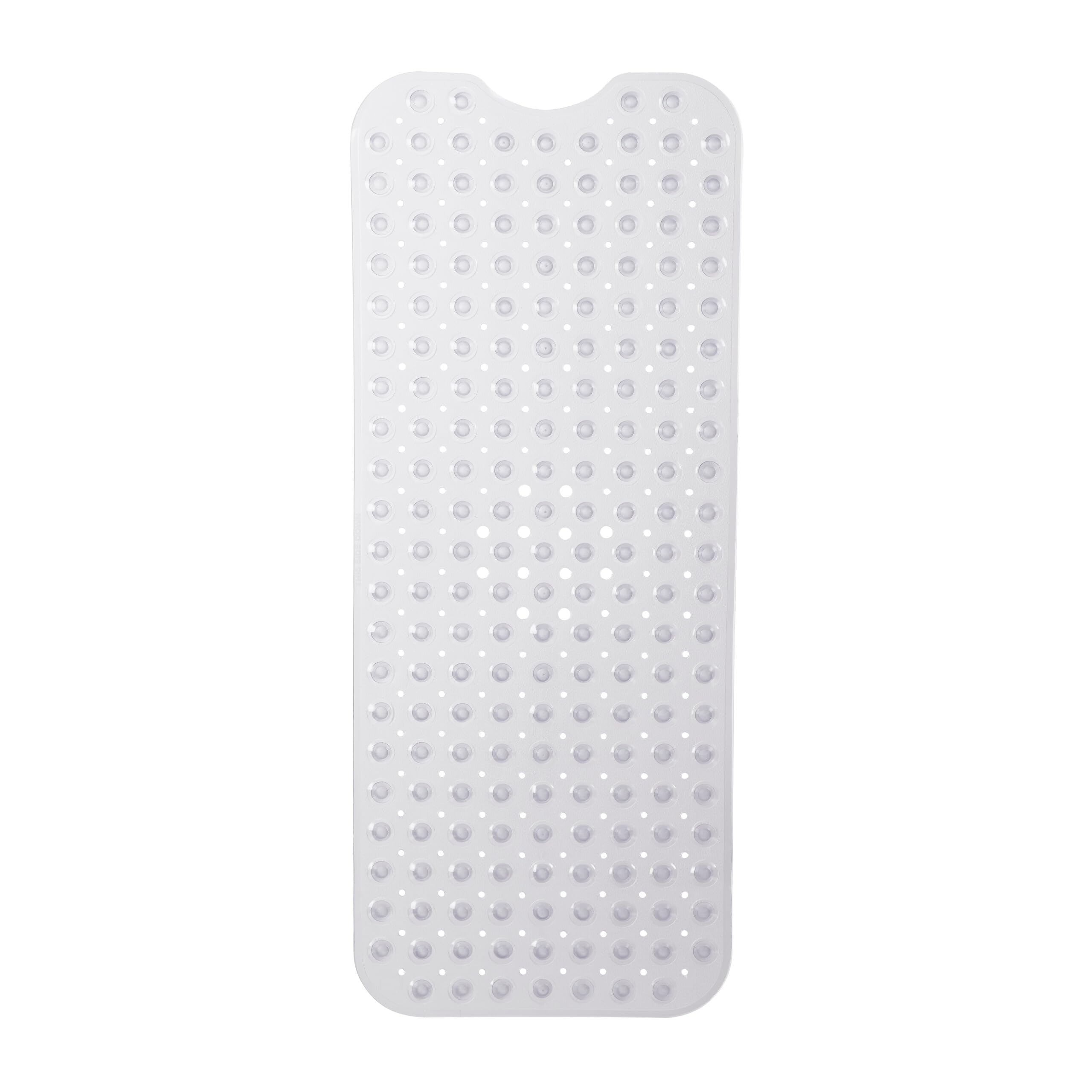 Relaxdays Bathtub Mat, Extra Large Size with Suction Cups, Washable, 97 x 39 cm