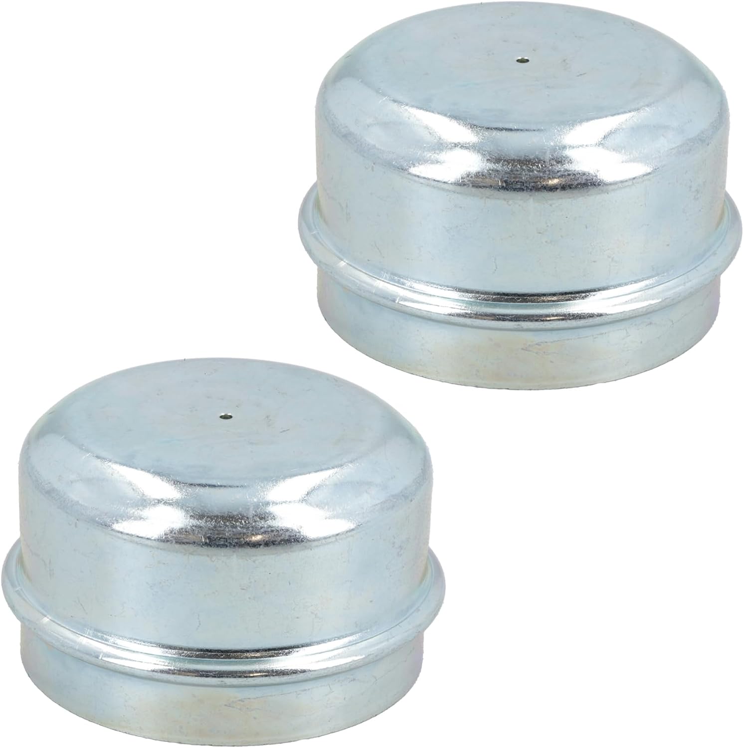 AB Tools 2 Replacement 50mm Metal Dust Cap Wheel Hub Trailer Bearing Grease Cover