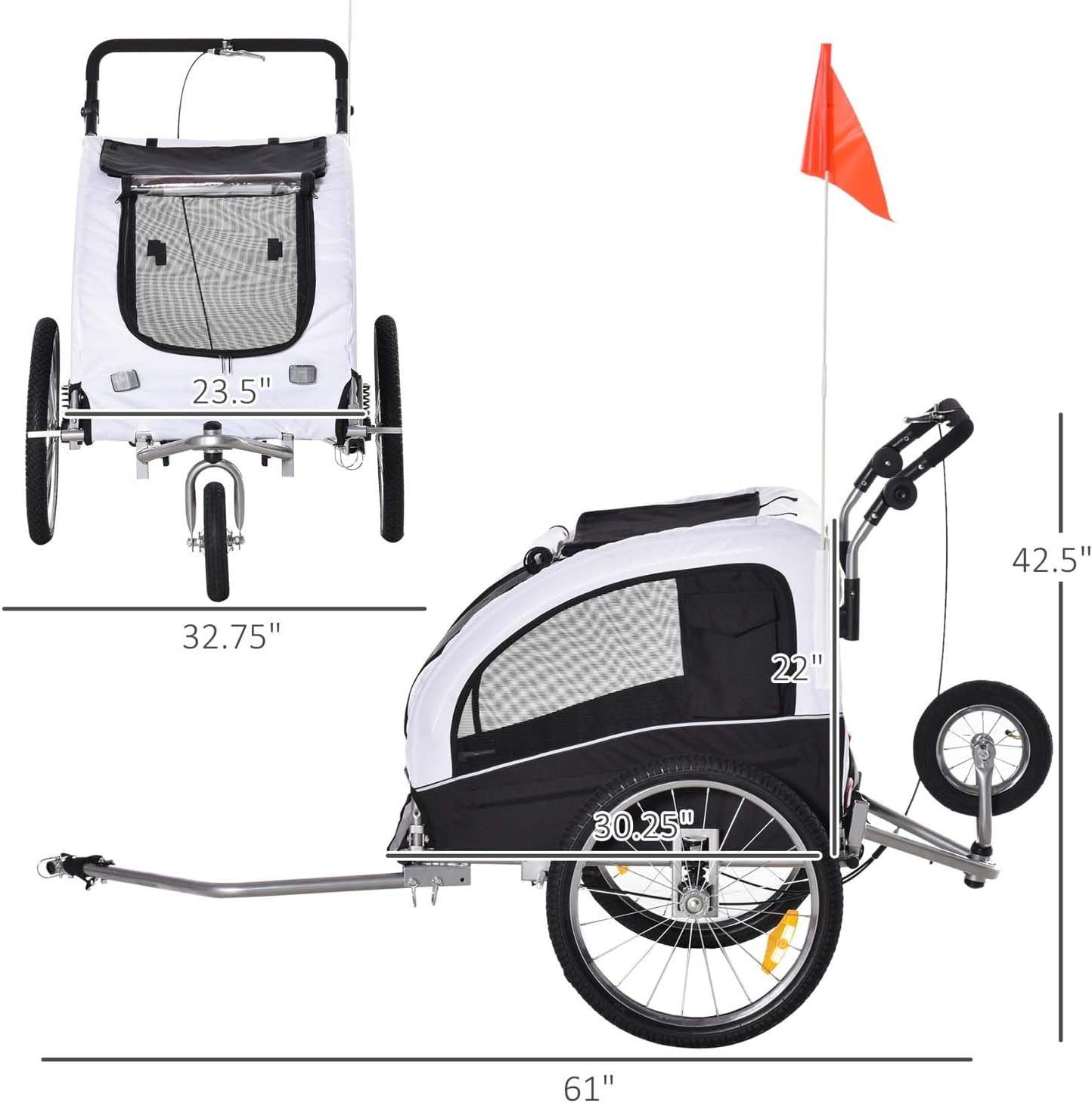 Explore the Outdoors: Review of the 2-in-1 Pet Bike Trailer and Stroller