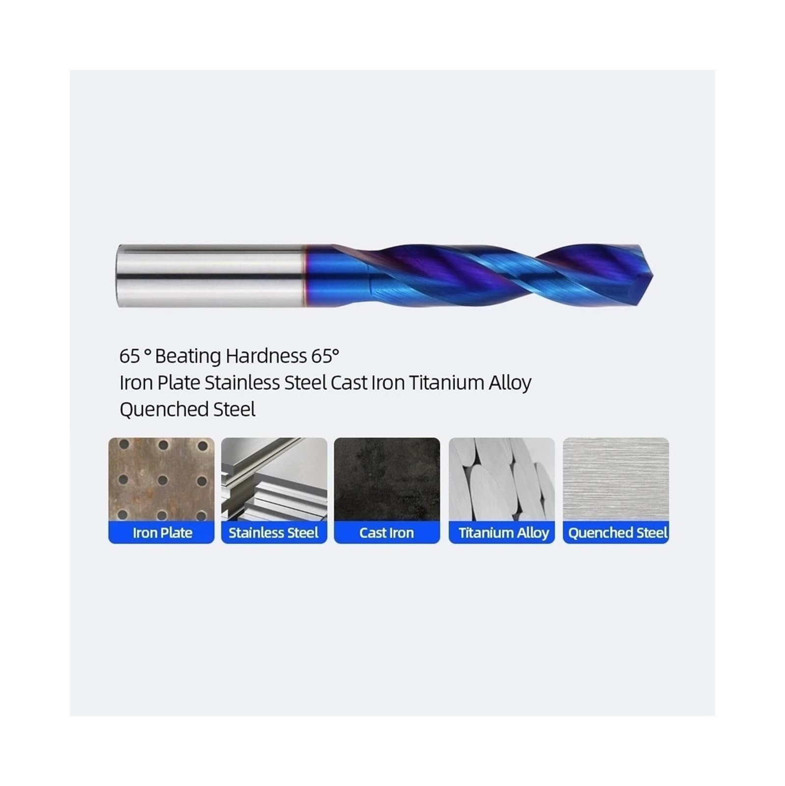 Brocas de carburo de tungsteno para metal duro, brocas helicoidales de alto rendimiento para acero inoxidable y herramientas de torno CNC, de 1,0 mm a 20,0 mm(8.0mm)