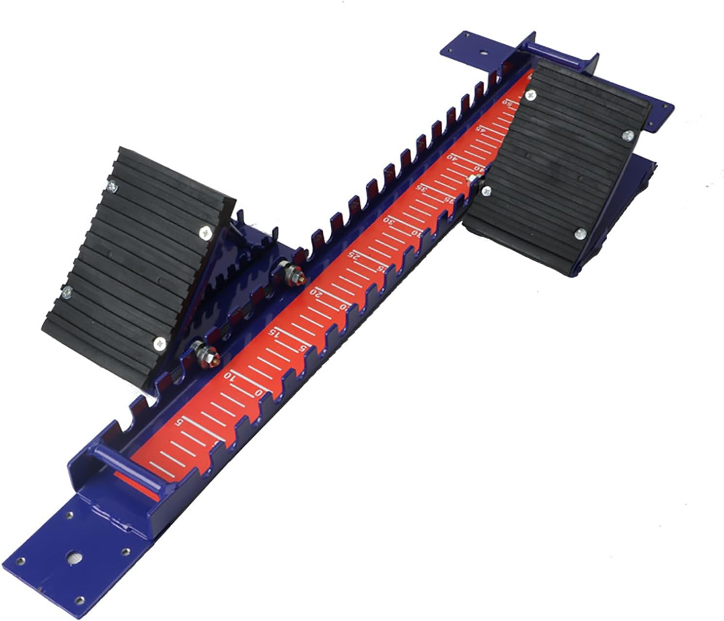 School and Training Starting Blocks, Aluminum Alloy Running Blocks Come with 6 Plastic Track Spikes and 2 Sand Spikes for Plastic Track Cinder Tracks,Blue