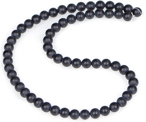 Miniatura 2 de AD Beads Cuentas redondas sueltas de piedras preciosas naturales de 15 pulgadas para pulseras, collares, aretes, manualidades, manualidades (0.236