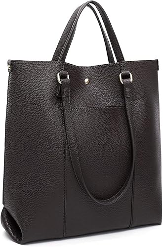 Miniatura 7 de Montana West Bolso de mano para mujer bolsos y bolsos de mano con asa superior bolso de hombro grande Negro (Con Bolsa), Marrón (Con Bolsa), Café