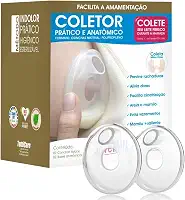 Coletor Concha de Leite Materno 2 Unidades Mãos Livres BPA Free Formato Concha
