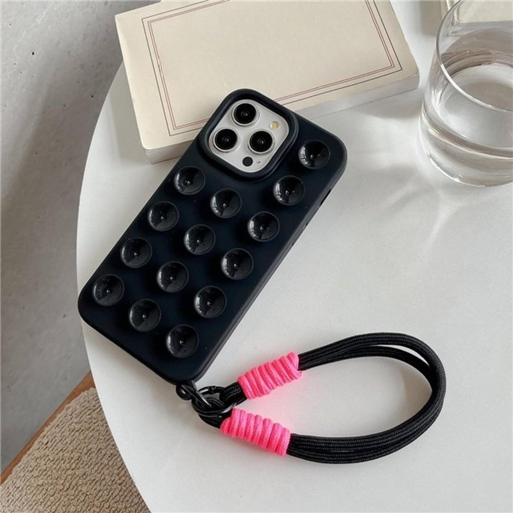 Coque iPhone 14 Pro avec ventouse 3D et cordon pour vos sorties créatives - 8