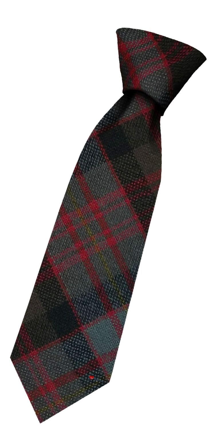 I LUV LTD Boys All Wool Tie Woven And Made in Scotland in Cameron of Erracht Weathered Tartan