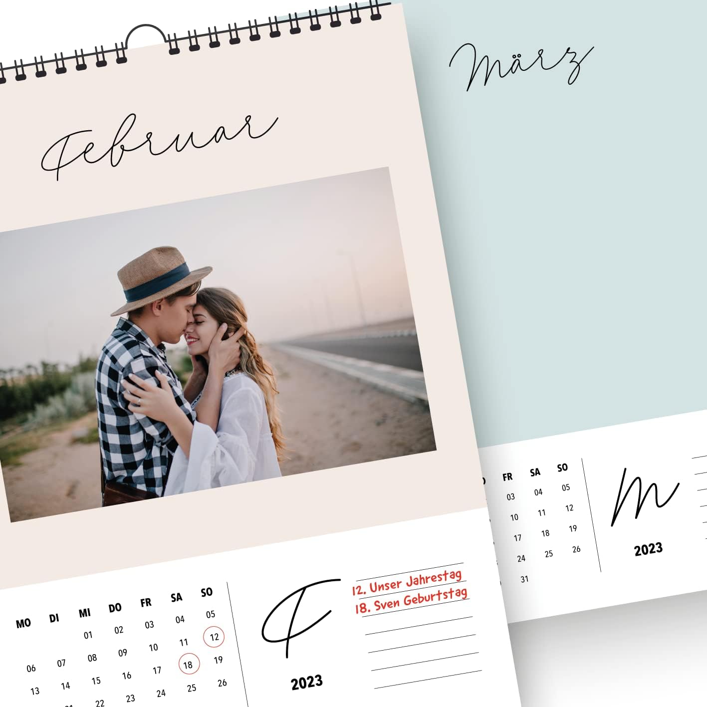 heaven+paper Fotokalender 2023 zum selbstgestalten A4 – 250g/qm Cozy 