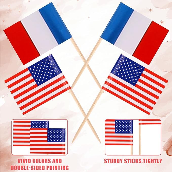 Stidsds 100pcs Drapeau National Cure-dents B (Belize