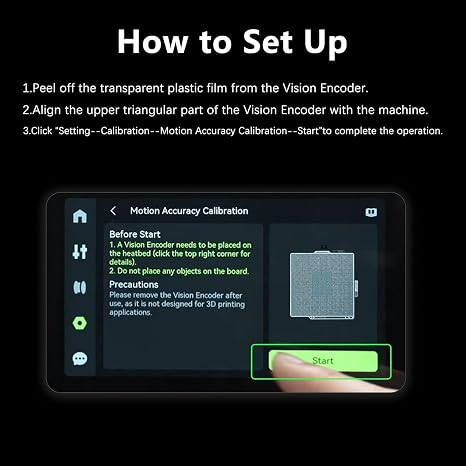Bamboo X2D Vision Encoder for Bambu Lab X2D Build Plate 3D Printer Below 50μm Motion Accuracy for Bambu Lab Vision Encoder Injection-Molded-Level Quality Bambu X2D 3D Pinter Accessories
