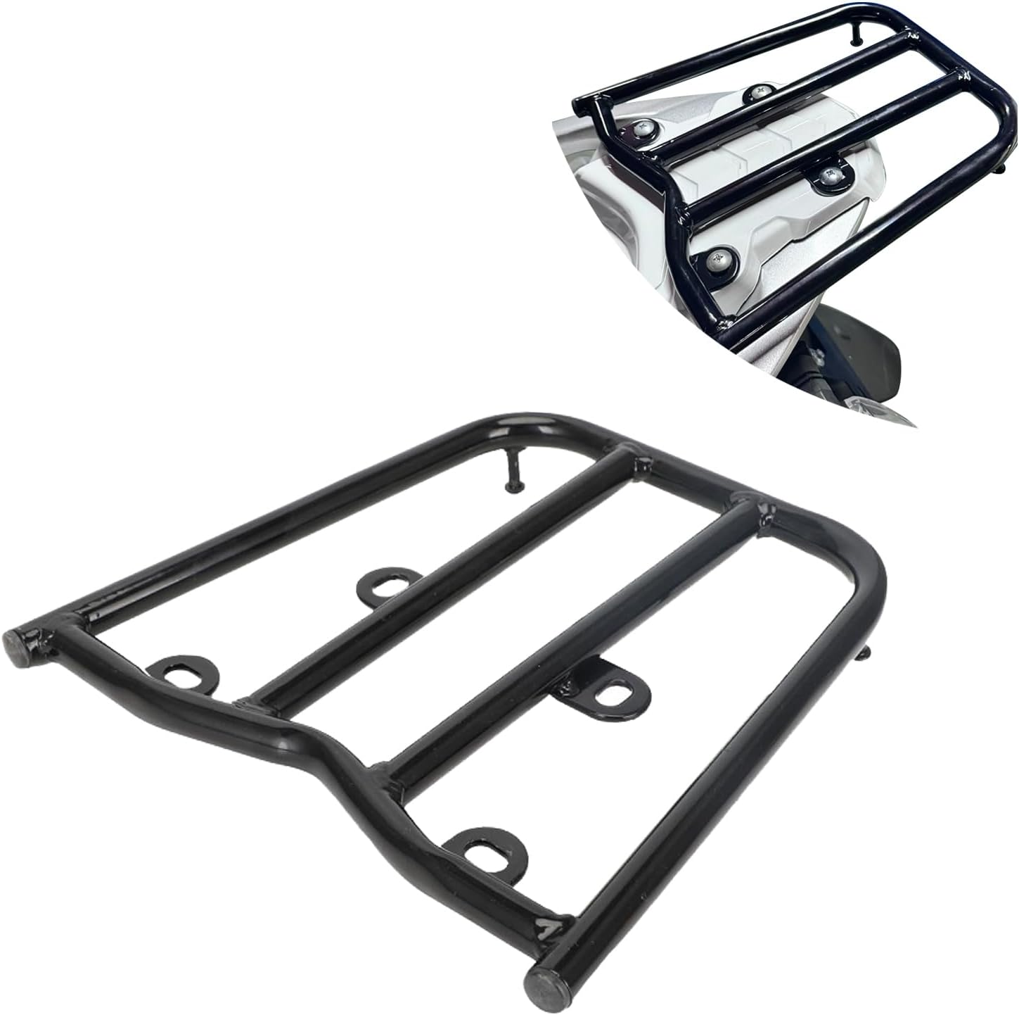 Amazon.com: BAOUFF Rear Rack for Hawk 250,Iron Motorcycle Luggage ...
