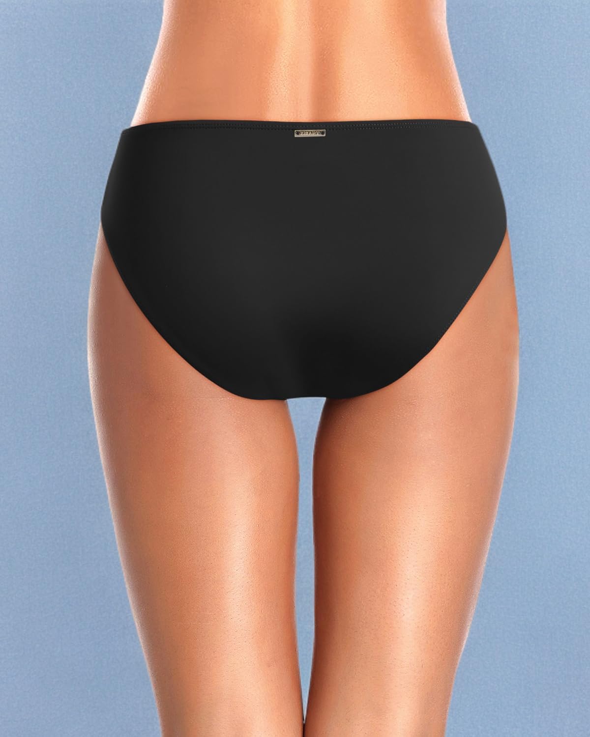 Zmart Women Standard Strappy Bikini Bottoms Full Coverage Bathing Suit Cutout Swim Low Rise Swimsuit Bottom - Image 7