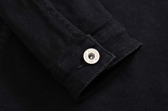 Men`s Classic Slim Fit Motorcycle Denim Jacket Coat