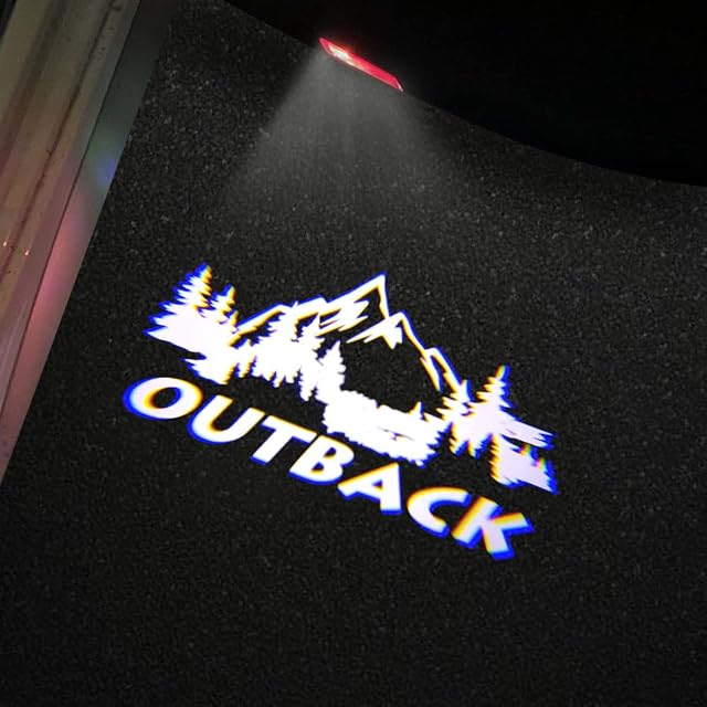 Never Fade Car LED Door Logo Projector Puddle lamp for Outback Accessories Door Light Logo LED Laser Car