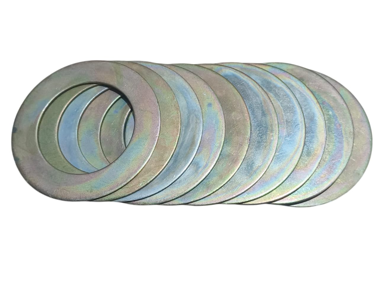 Bucket Pin Shims Washers Size 80mm x 50mm x 2mm 823/00220, Set of 10 Pcs Fits and Compatible with Various Earthmoving Machines and Excavator Machine