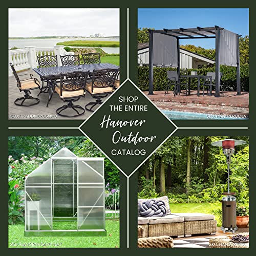 Hanover 6.8-Ft. 1500W Portable Electric Infrared Halogen Stand Lamp | 3 Heat Settings | Powerful Energy Efficient Outdoor Heating | Ideal for Garage, Workshop, Porch, Balcony up to 56 Sq. Ft. | Black - Image 6