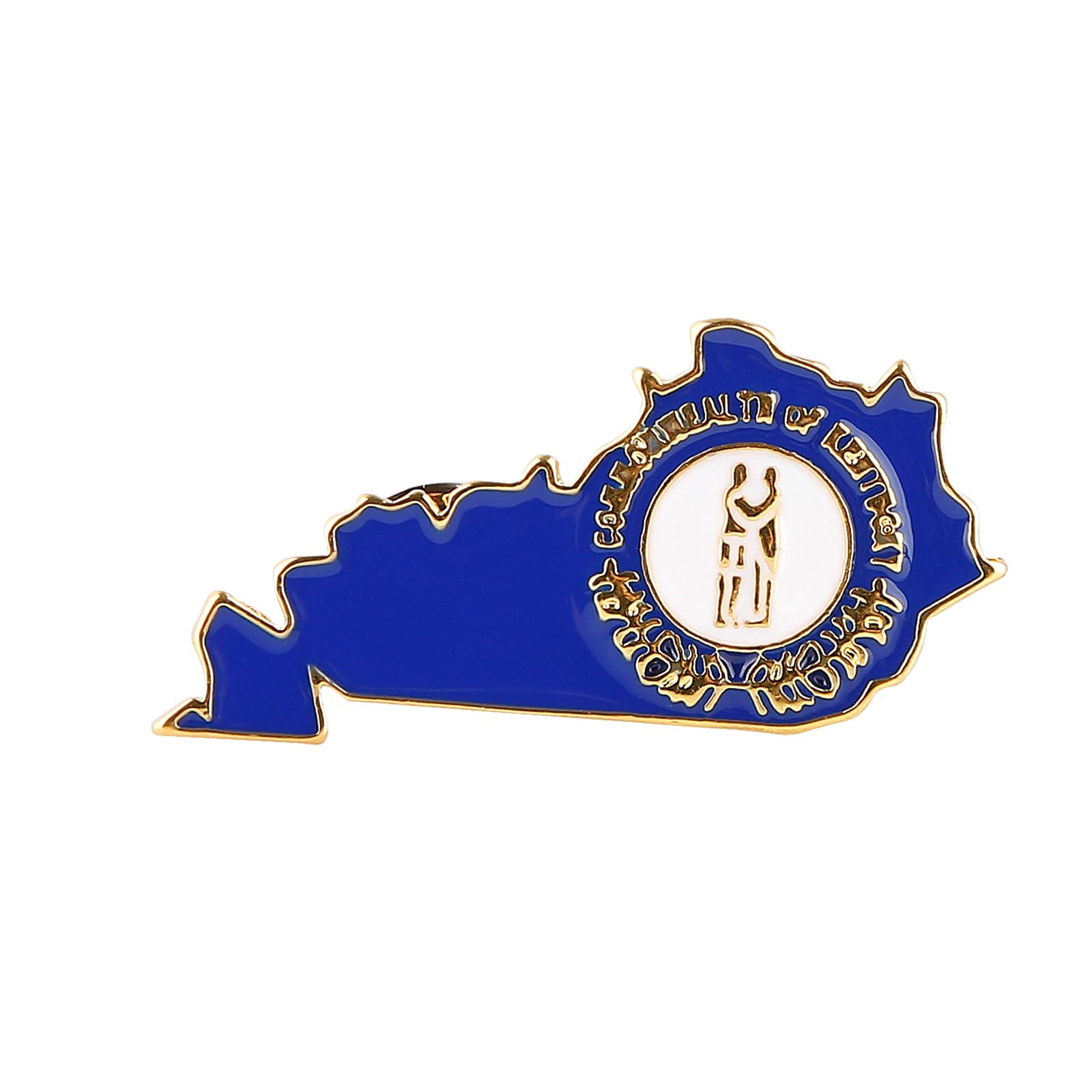 State Shaped Map Lapel Metal Pin Enamel Brooch Keepsake Beautifully Designed for Backpack Hat