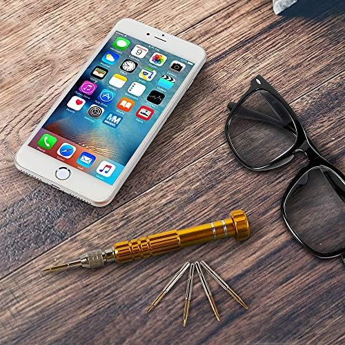 MMOBIEL 5-in-1 Multifunctional Small Magnetic Precision Pocket Mini Screw Driver Set for Eyeglass, Smartphone, Tablet, Watch, Repair Tool Kit