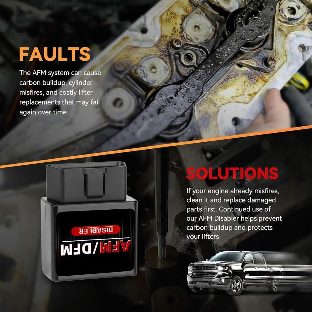 AFM/DFM Disabler Silverado 5.3 Active Fuel Management AFM Disable Device Compatible with V6 & V8 GM Motors