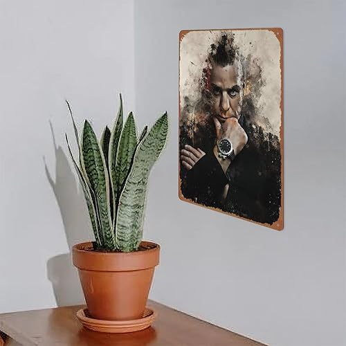 Miniatura 5 de Music World Till Lindemann - Cartel de metal para decoración de pared, 12 x 8 pulgadas