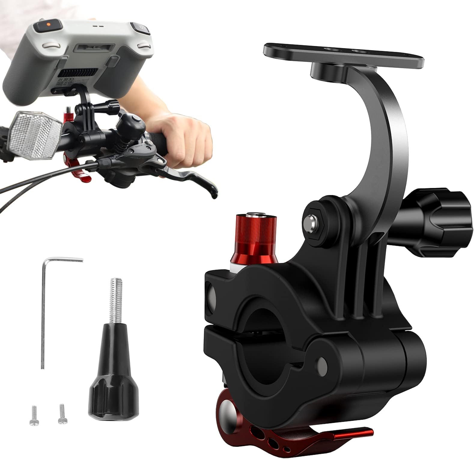 Controller Bike Mount for DJI RC(Compatible with DJI Mini 3 Pro/Mini 3/Mavic 3 Pro) Controller Bicycle Handlebar Mount Motorcycle Bracket Accessories