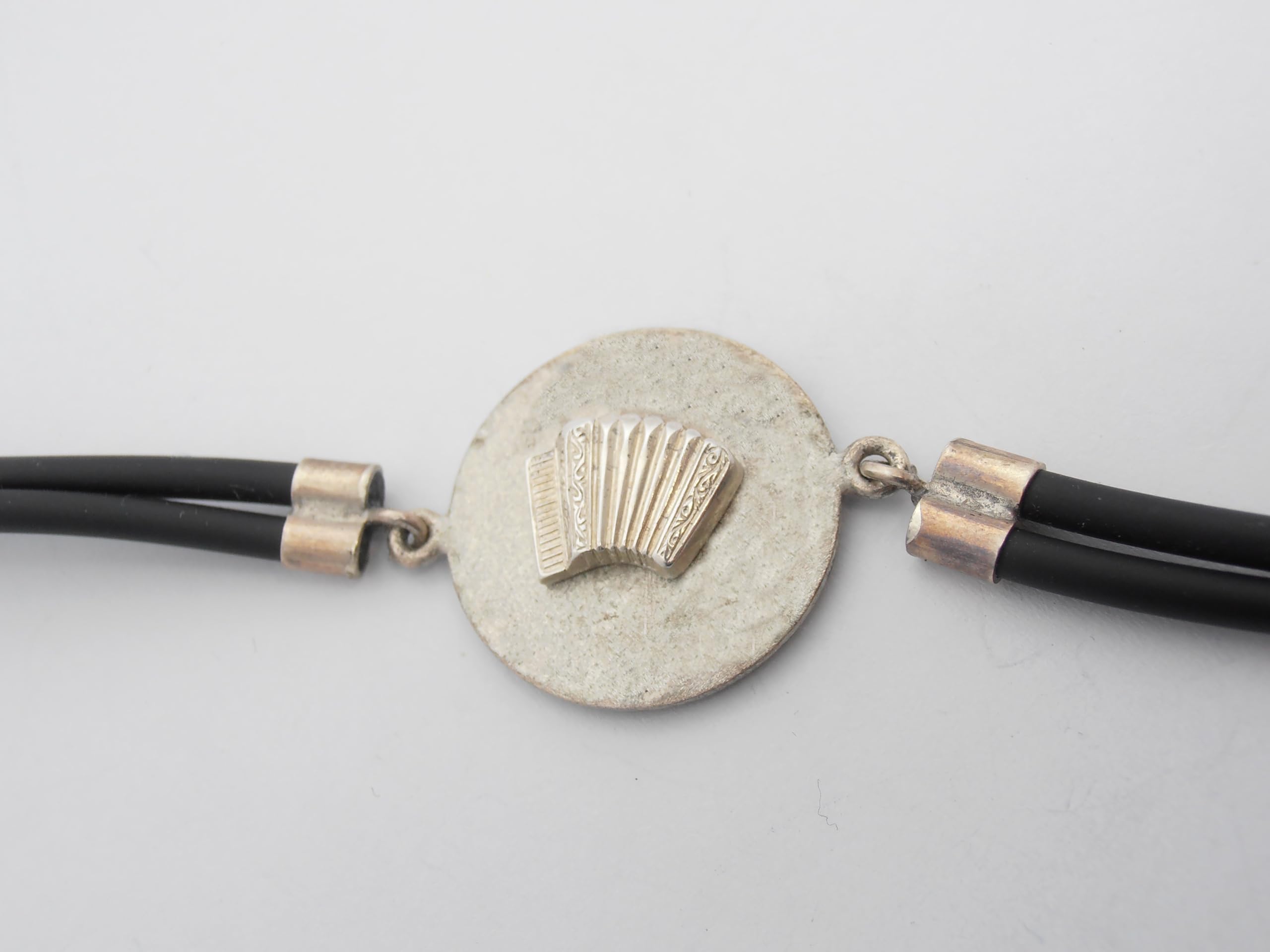 Fisarmonica : Braccialetto in Argento 925 con Strumento Musicale - Bracciale Musicista - Musica
