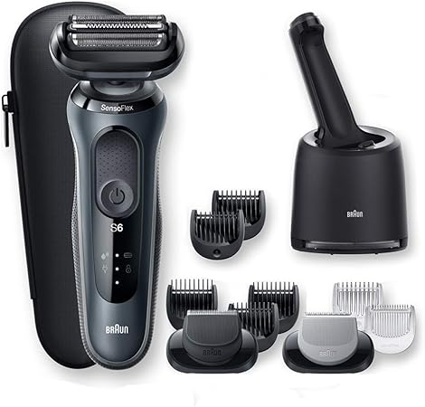 Braun Series 6 Electric Shaver For Men With Precision Trimmer Wet And Dry Uk 2 Pin Plug 60 B10s Blue Razor Amazon Co Uk Health Personal Care