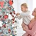 Lucoss Árbol de Navidad artificial de 1,5 m, plegable, decoración de Navidad...