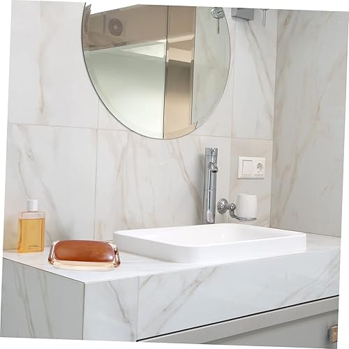 Miniatura 8 de Zerodeko Caja de jabón transparente Bandeja cuadrada para servir Soporte de tira de decoración de bañera Soporte de jabón de barra Caja de jabón