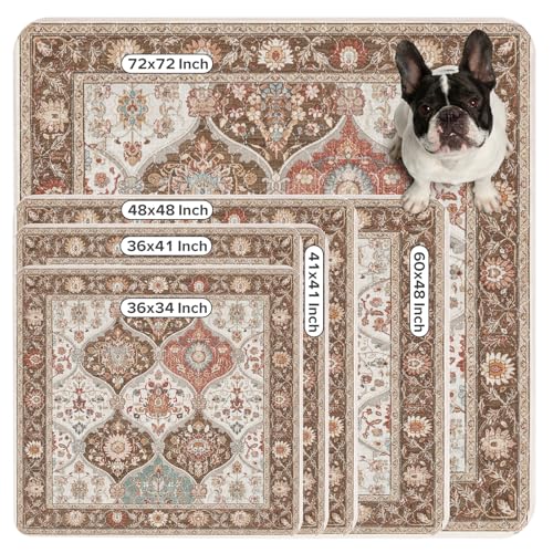 Image of INVENHO 2PACK Washable Pee Pads for Dogs, Reusable Dog Pads Upgrade Non-Slip Dog Pee Pads Heavy Absorbency Puppy Pee Pads Quick Dry Whelping Pads /Waterproof Puppy Training Pad