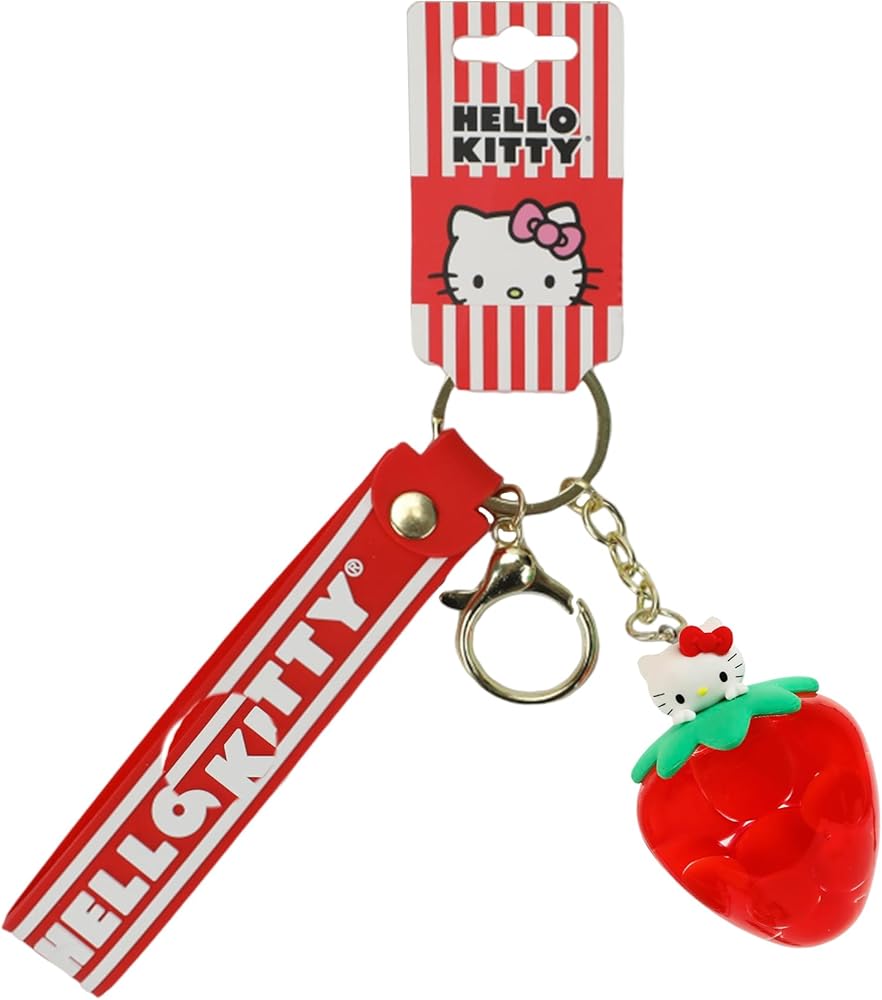 Bioworld Hello Kitty Liquid-Filled Strawberry 2.5