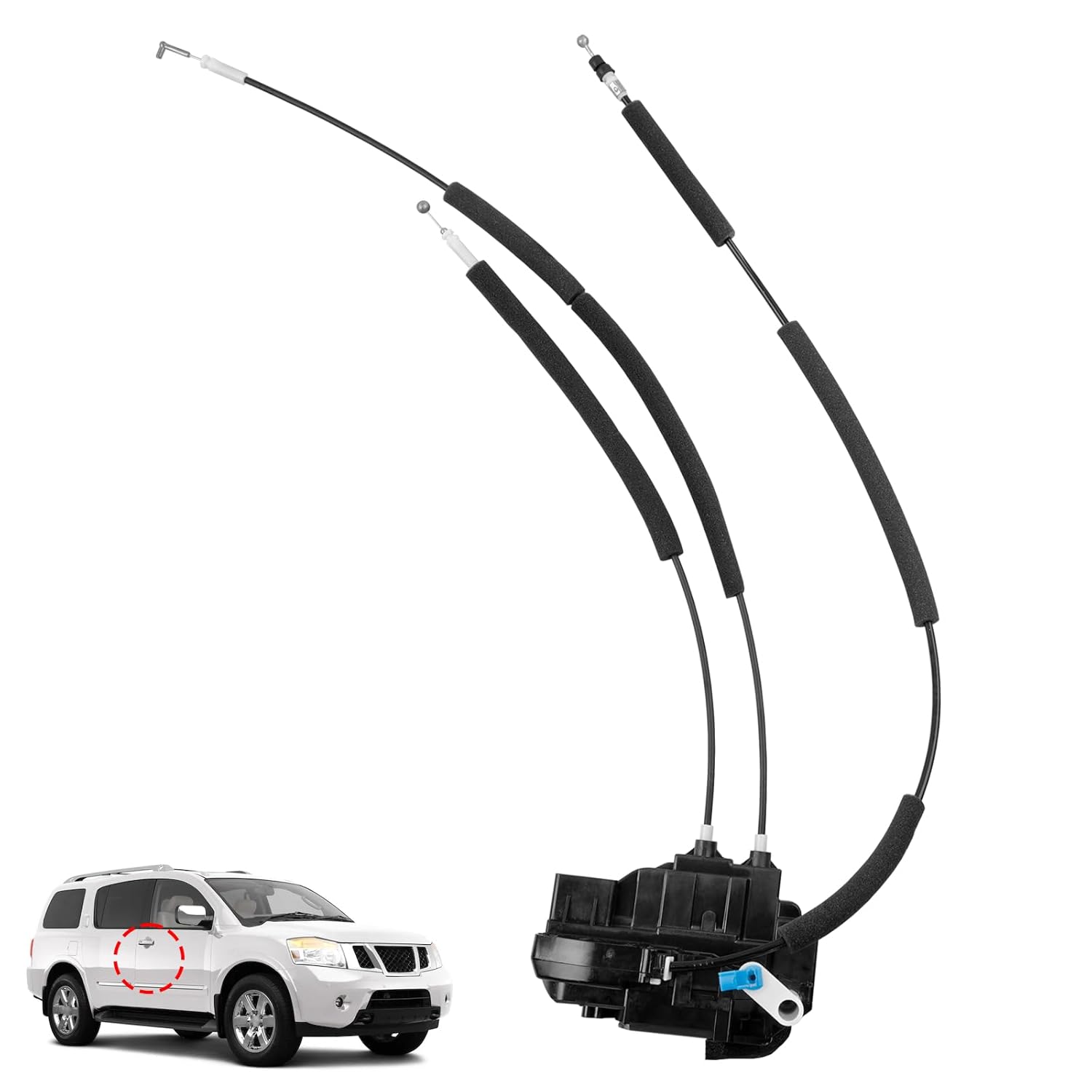 Door Latch Lock Actuator Driver Side Compatible with 2005-2012 Nissan Armada Titan, 2005-2007 Infiniti QX56 Front Left Lock Actuator Replaces# 937-232 80501-9FG0A 80501-ZH000