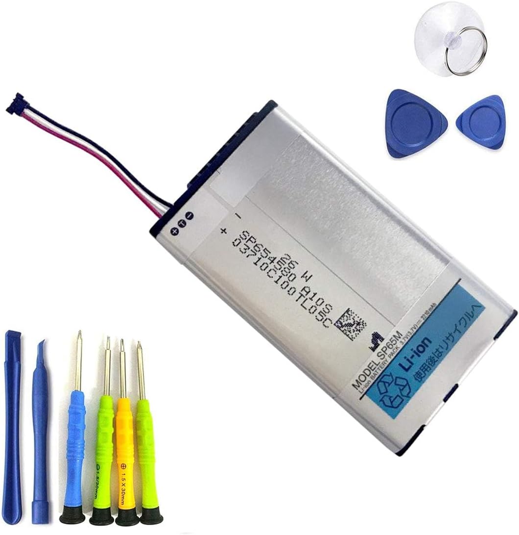 Dentsing SP65M (3.7V 8.2Wh/2210mAh) Battery Compatible with Sony PlayStation PS Vita PCH-1001 PCH-1101 Series with Tools