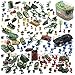 JaxoJoy 200-Piece Army Men Military Set - Cool Mini Action Figure Play Set w/ Soldiers, Vehicles, Aircraft & Boats - Pretend WWII Army Base & Military Toy Figurines for Boys