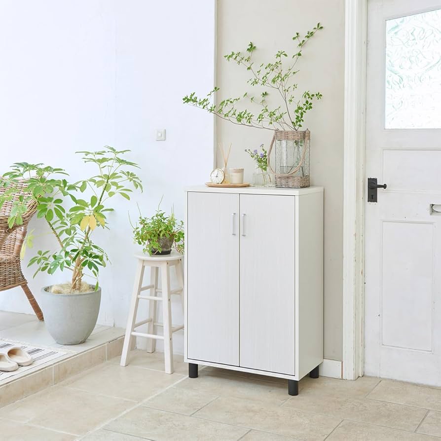 Amazon｜白井産業 下駄箱 シューズボックス 玄関収納 木製 追加や