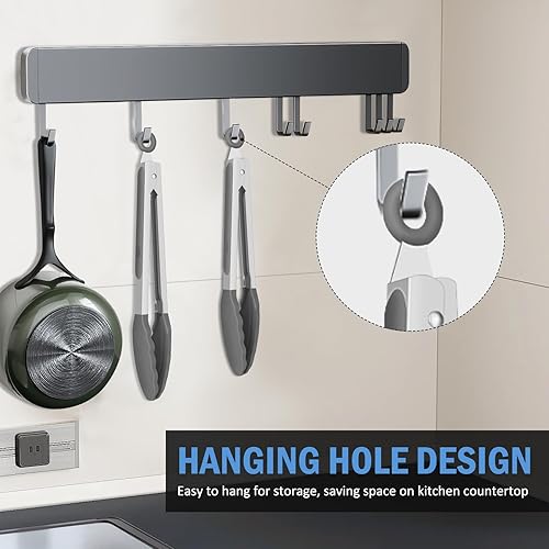 Miniatura 5 de EEKEDO Pinzas para cocinar, pinzas de cocina de acero inoxidable de alta resistencia al calor de 600 F con puntas de silicona, no rayan, pinzas de