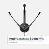 Cyber Acoustics USB-C Headset with AI Noise Cancellation (AC-304C) – AI Microphone Eliminates Background Noise in Offices, Homes or Any Environment