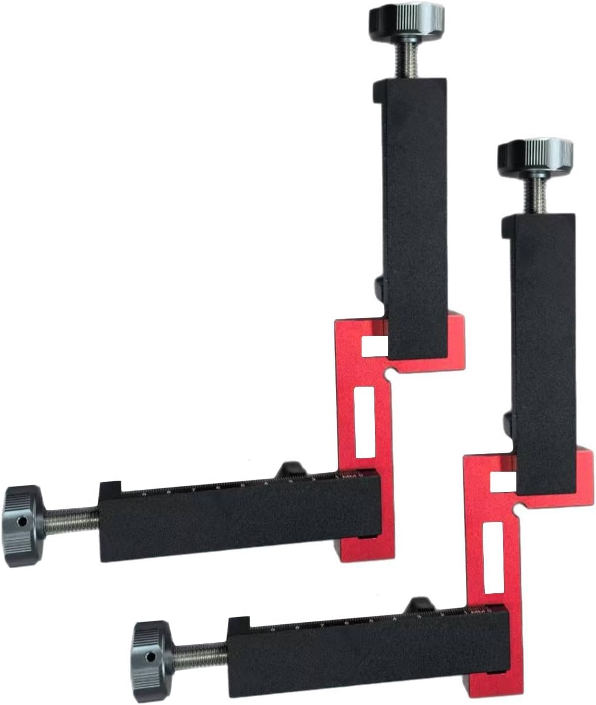 Right Angle Clamp Set 90 Degree Wood Clamps for Woodworking, Heavy Duty Aluminum Alloy Drawer Assembly Tool, Adjustable Corner Clamps for Welding and DIY Projects- 6 Pieces