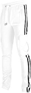 Track Pants Basic Mens Premium Slim Fit Athletic Fitness Fashion Urban Lifestyle Streetwear Bottoms