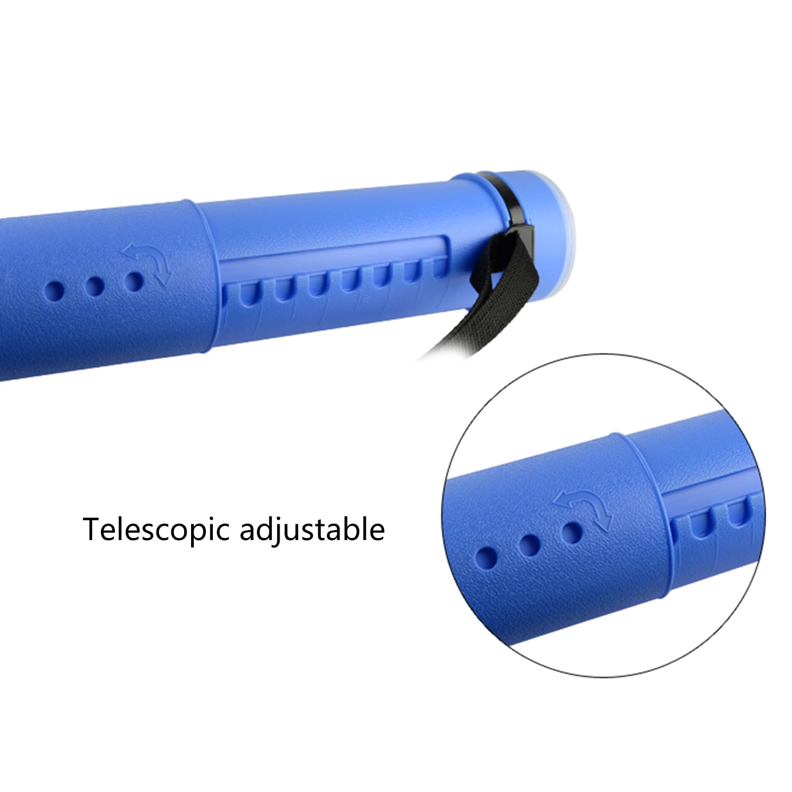 Tubo per poster estensibile con tracolla, custodia per il trasporto, tubo telescopico per poster, tubo di trasporto per la conservazione
