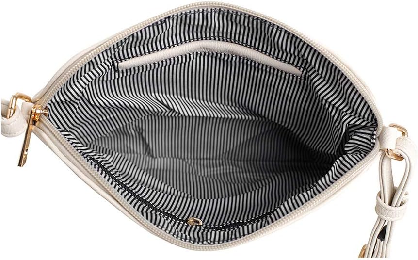 SG SUGU Lightweight Medium Crossbody Bag Shoulder Bag with Tassel and Zipper Pocket - Image 6