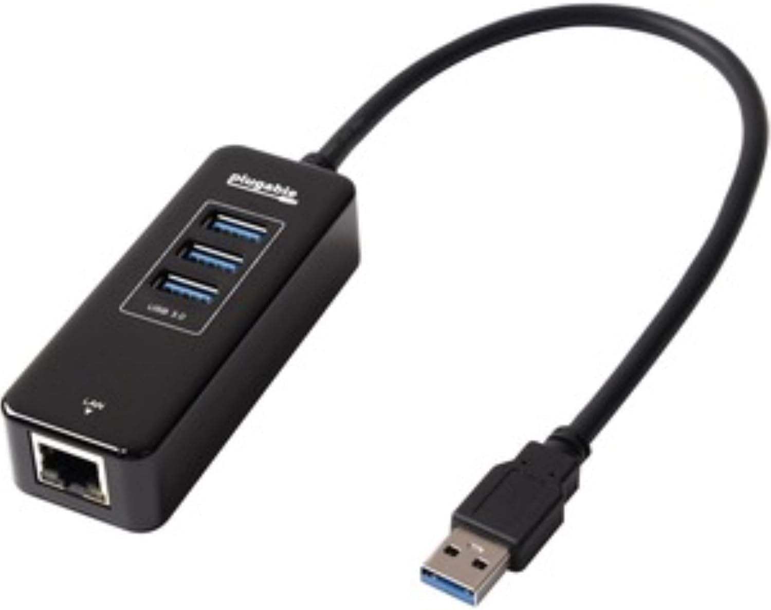 Plugable 3-Port USB 3.0 Hub with Gigabit Ethernet | Compatible with Windows, macOS, Linux, and ChromeOS | Portable USB-C/USB-A Bus-Powered RJ45 GbE LAN Adapter for Laptops, MacBooks, Chromebooks image 4