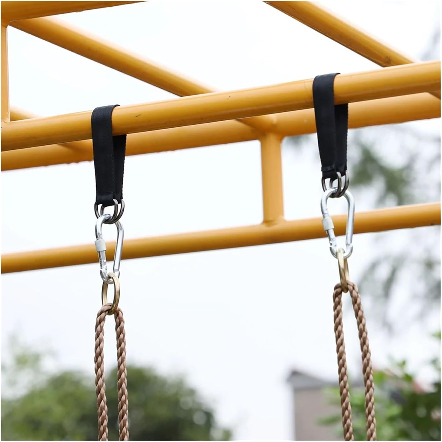 Tree Swing Straps 6pc Connecting Belt Multi-Function Camping Hammock Hanging Kit for All Types