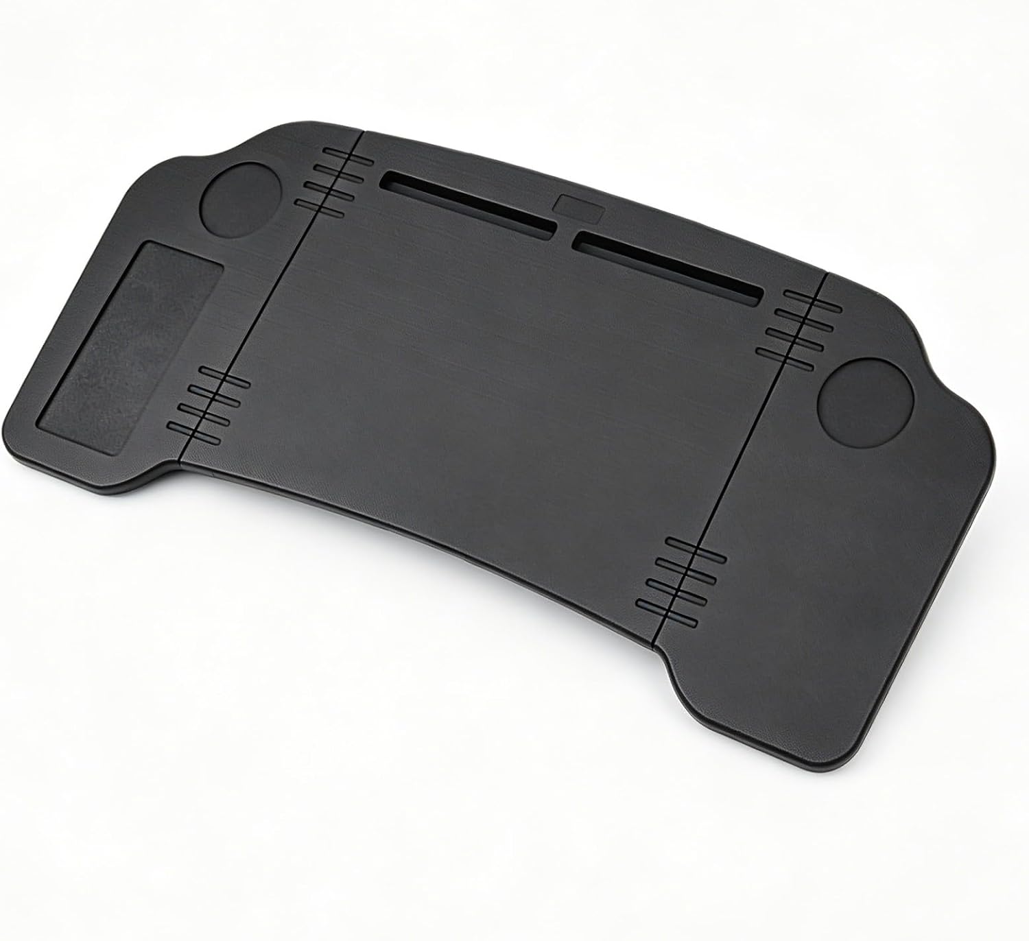 Car Desk for Laptop – Extra Large 30" Cross-Armrest Tray, No Steering Wheel Attachment, Foldable Portable Workstation for Eating, Working, Road Trips & Camping – Universal Fit Design