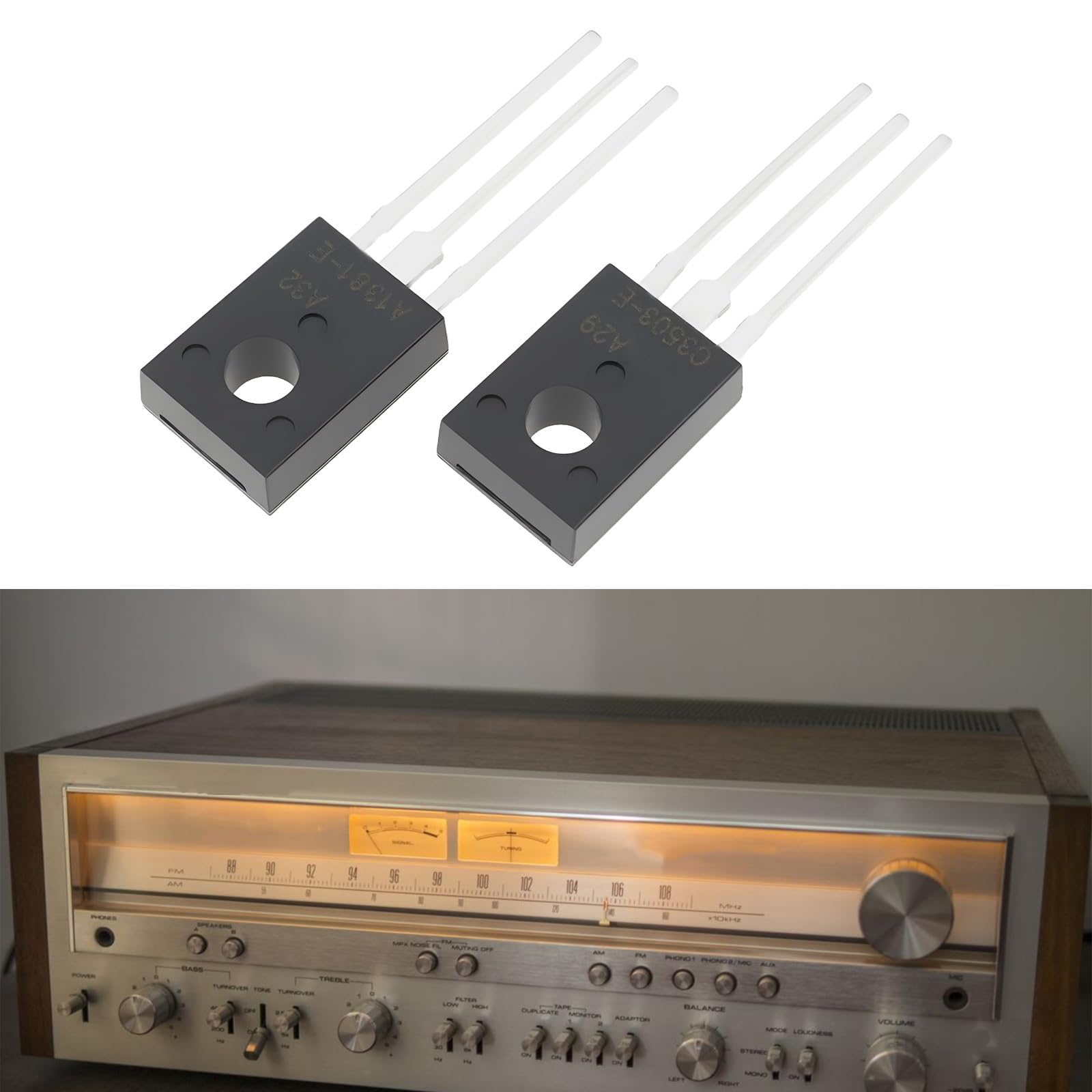 2 pary tranzystorów KSA1381 i KSC3503 kompatybilne z Pioneer kompatybilne z odbiornikami i wzmacniaczami Marantz