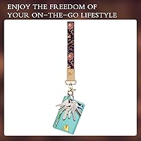 Vista 117 de Ecovision - Llavero con correa para llaves, llaveros de pulsera con 2 argollas para llaves para mujer