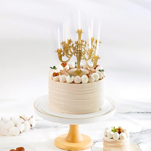 Miniatura 4 de Decoraciones creativas para tartas, 2 piezas, adornos de candelabros, decoración de cupcakes de boda, suministros de fiesta de cumpleaños